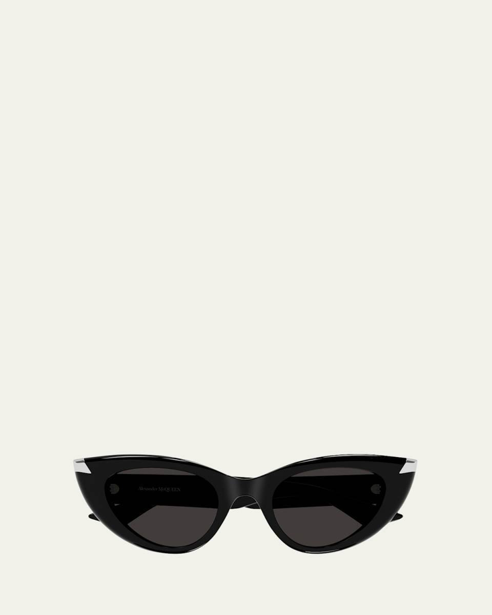 Sleek Acetate Cat-Eye Sunglasses